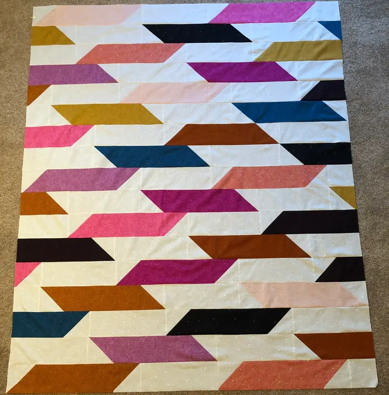 Modern arrow chevron pattern in warm earth tones