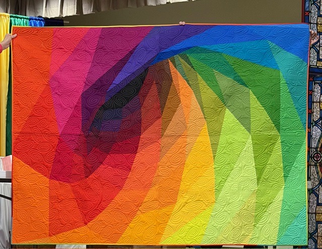 Rainbow color wheel spiral in full spectrum colors